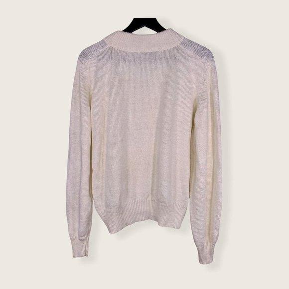 Vintage 90's Chinawear Pearl Embroidered Sweater Large - Picture 4 of 11